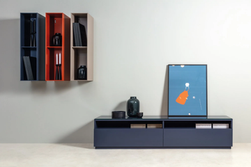 ROLF BENZ 9200 STRETTO - Low wooden TV cabinet with drawers by Rolf Benz - view 3